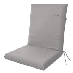 Doppler Niederlehnerauflage '3185', Hellgrau, Ca. 100 X 48 X 6 Cm