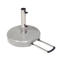 Kölle Trolley Granit-Schirmständer, Rund, Mit Rollen, Ø 45 Cm