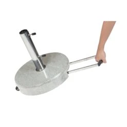 Kölle Trolley Granit-Schirmständer, Rund, Mit Rollen, Ø 45 Cm -Gartengeschäft 3910502563 Trolley Granit Schirmstaender D 45cm 50kg Koelle 34854