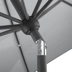 Schneider Sonnenschirm 'Adria', Ø 300 Cm -Gartengeschäft 3910503171 Sonnenschirm Adria silbergrau 3 91674