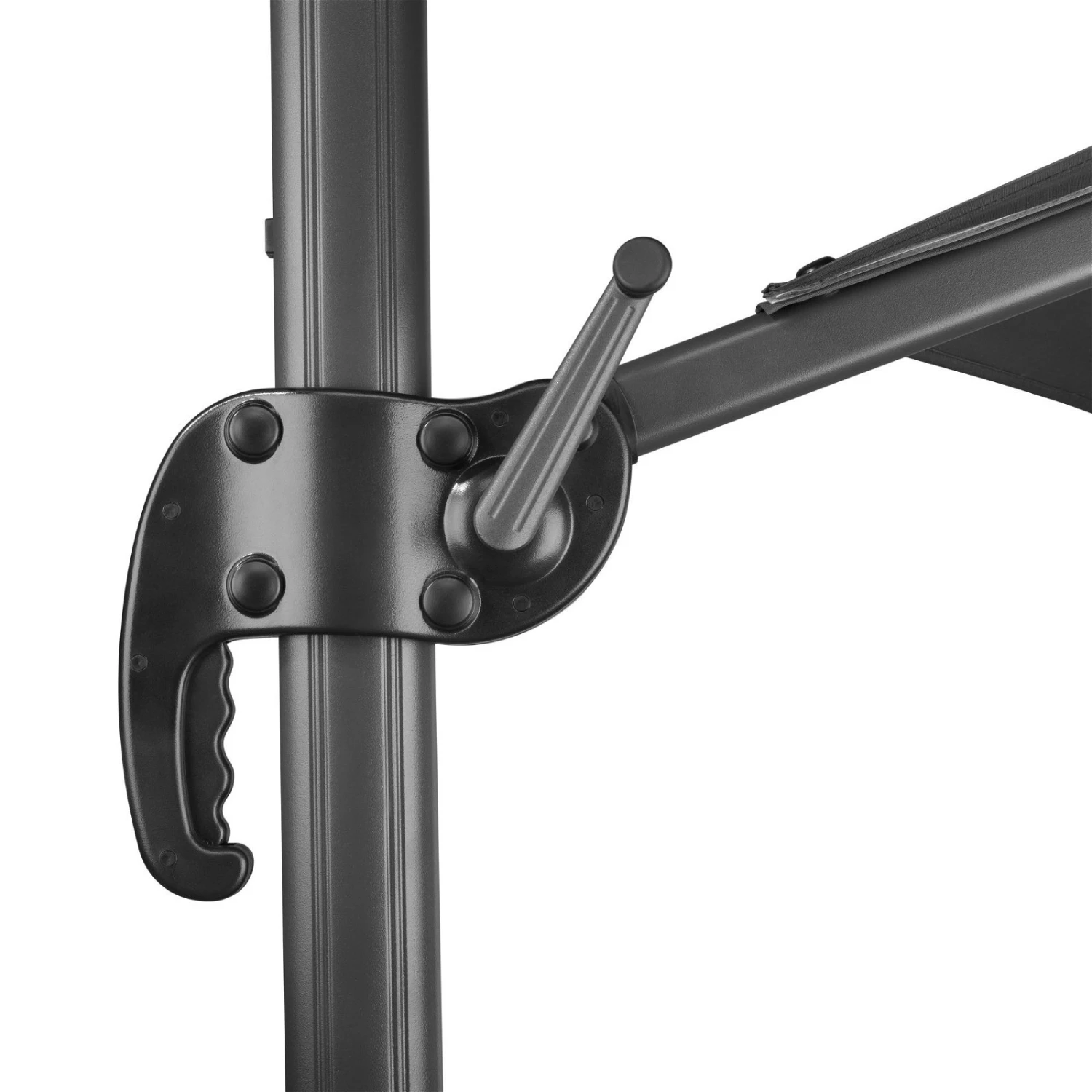 Schneider Sonnenschirm 'Rhodos Blacklight', Mit LEDs, Anthrazit, Ø 300 Cm 10 Schneider Sonnenschirm 'Rhodos Blacklight', Mit LEDs, Anthrazit, Ø 300 Cm – Bild 10