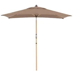 Doppler Kurbelschirm 'Alu-Wood Ultra', Ca. 210 X 140 Cm