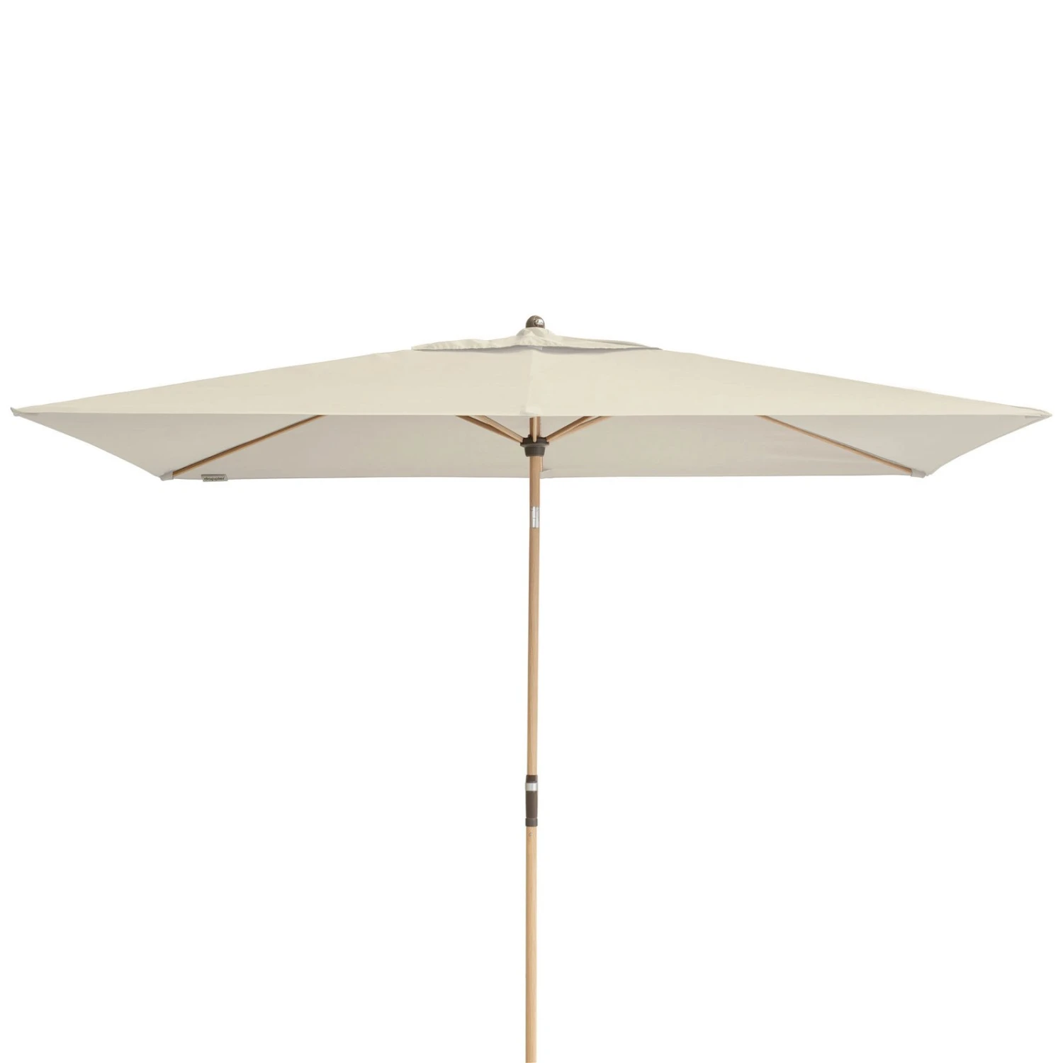 Doppler Kurbelschirm 'Alu-Wood Ultra', Ca. 300 X 200 Cm, Natur 2 Doppler Kurbelschirm 'Alu-Wood Ultra', Ca. 300 X 200 Cm, Natur – Bild 2