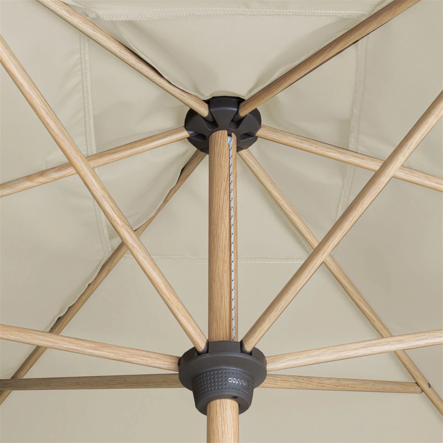 Doppler Kurbelschirm 'Alu-Wood Ultra', Ca. 300 X 200 Cm, Natur 7 Doppler Kurbelschirm 'Alu-Wood Ultra', Ca. 300 X 200 Cm, Natur – Bild 7