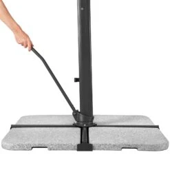 Sonnenschirm 'Rhodos Smart', Ca. 300 X 300 Cm -Gartengeschäft 3910503269 Sonnenschirm Rhodos Smart silbergrau 6 103240