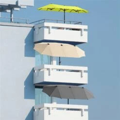 Sonnenschirm 'Salerno', Silbergrau, Ca. 300 X 150 Cm -Gartengeschäft 3910503334 Sonnenschirm Salerno ca 300x150cm silbergrau 16 119230