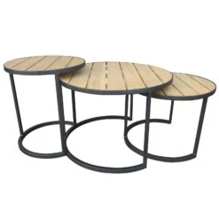 Beistelltisch 'Nestling', Schwarz, Natur