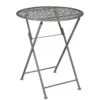 Klapptisch 'Thalia', Dunkelgrau, Ca. Ø60 X H70 Cm