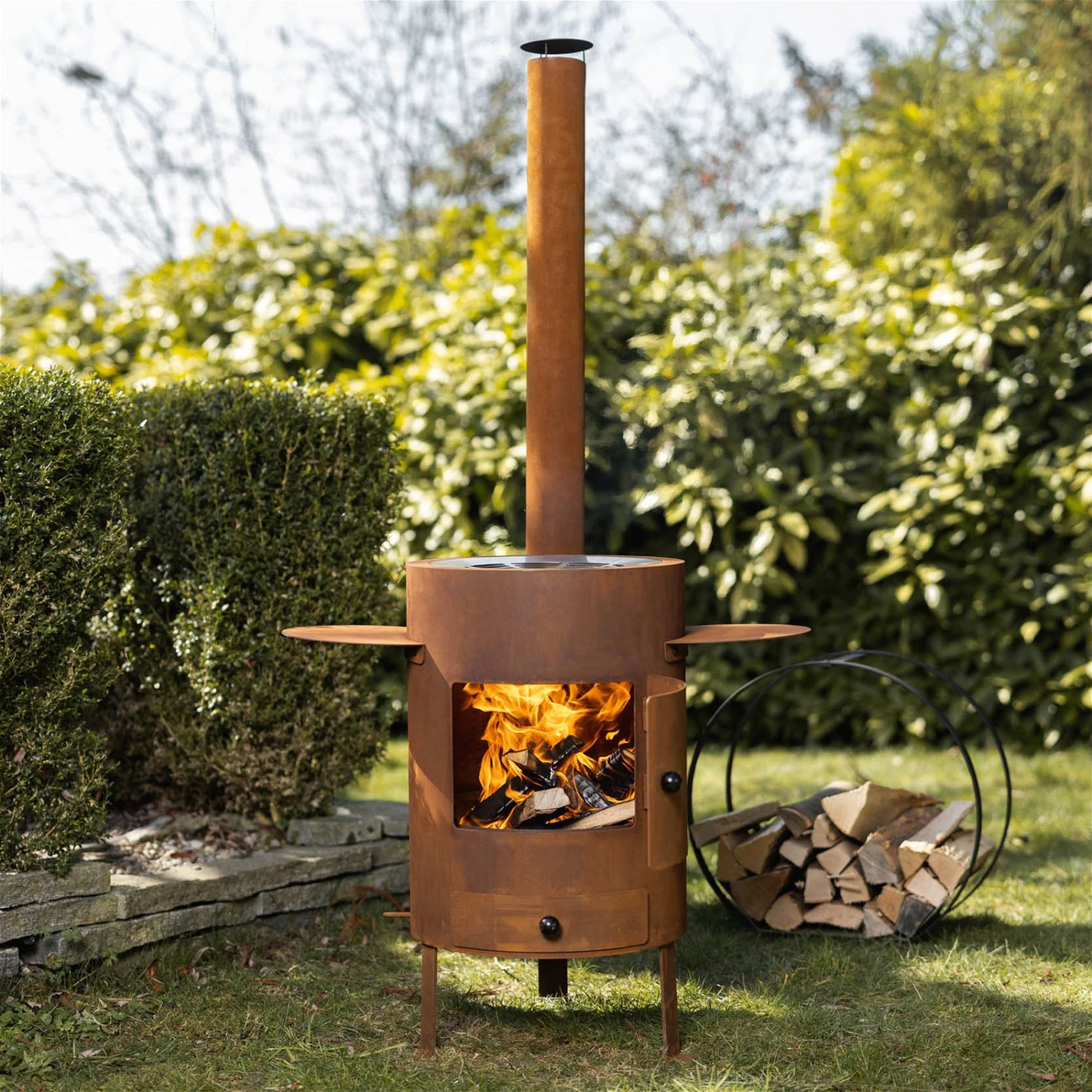 Fondue, Outdoor-Ofen 77 Inkl. Pfanne Mit Deckel, Rost, 180 X 85 X 62 Cm 1 Fondue, Outdoor-Ofen 77 Inkl. Pfanne Mit Deckel, Rost, 180 X 85 X 62 Cm