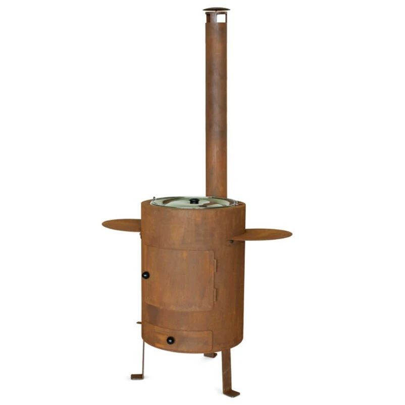 Fondue, Outdoor-Ofen 77 Inkl. Pfanne Mit Deckel, Rost, 180 X 85 X 62 Cm 2 Fondue, Outdoor-Ofen 77 Inkl. Pfanne Mit Deckel, Rost, 180 X 85 X 62 Cm – Bild 2