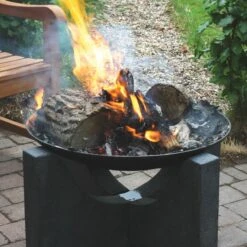 Feuerschale Mit Granito-Fuß Ø Ca. 59 Cm -Gartengeschäft 3920150029 Feuerschal Dca59cm Schale Granito Fuss 2 23890