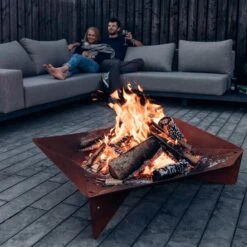 Höfats TRIPLE 90 Feuerschale In Schwarz, Maße 90 X 78 X 24 Cm -Gartengeschäft 3920150074 TRIPLE 90 Feuerschale 90x78x24cm 5 57573