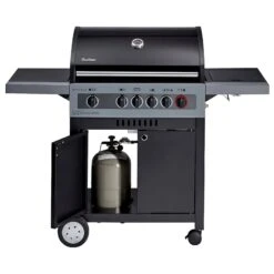 Gasgrill Boston Black 4 IK Turbo In Schwarz, 144 X 61 X 115 Cm -Gartengeschäft 3920200290 Gasgrill Boston Black 4IK Turbo schwarz B144xT61XH115cm 2 59486
