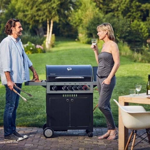 Gasgrill Boston Black 4 IK Turbo In Schwarz, 144 X 61 X 115 Cm -Gartengeschäft 3920200290 Gasgrill Boston Black 4IK Turbo schwarz B144xT61XH115cm 6 59482