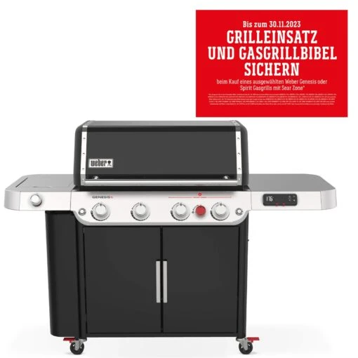 Weber Gasgrill 'Genesis EPX-470 Smart', Schwarz, Ca. 122 X 68,5 X 173,2 Cm -Gartengeschäft 3920200348 Genesis EPX 470 1 kampagne 127034
