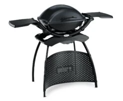 Elektrogrill Weber® Q® 2400 Stand Dunkelgrau Mit Seitentischen