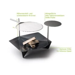 Höfats TRIPLE Grillrost Aus Edelstahl, Maße 45 Cm 8 Höfats TRIPLE Grillrost Aus Edelstahl, Maße 45 Cm -Gartengeschäft 3920501765 TRIPLE Grillrost D45cm 4 57579