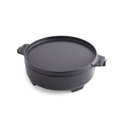 Weber 2-in-1 Dutch Oven, Schwarz, Metall