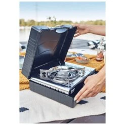 Kartuschenkocher 'Nelson', Oberfläche Edelstahl, 13 X 28 X 37 Cm -Gartengeschäft 3930300043 kartuschenkocher nelson ambiente koffer 121300