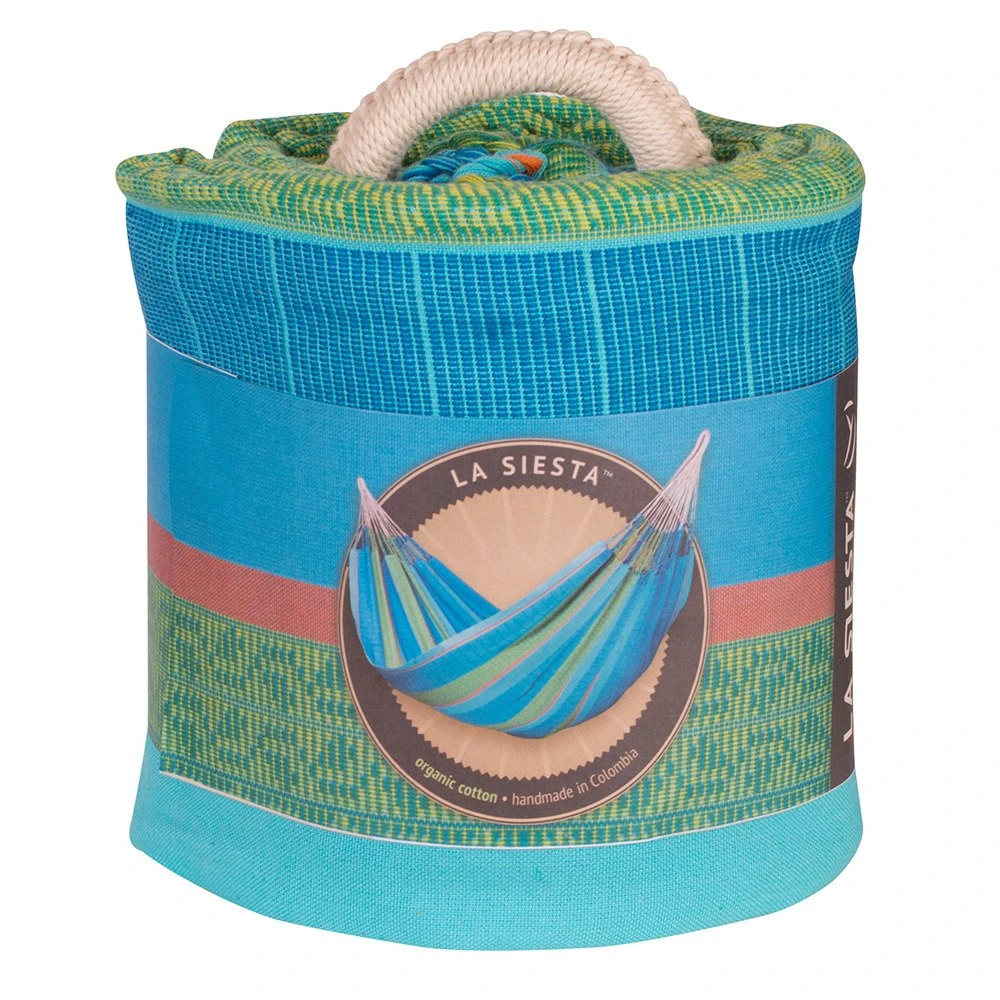 LA SIESTA Kingsize Familien-Hängematte Flora Curacao, Aus Bio-Baumwolle – Bild 3