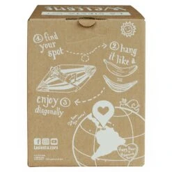 Single-Hängematte 'Paloma', La Siesta, Grau, Bio-Baumwolle, 26 X 21 X 19 Cm -Gartengeschäft 3940200302 Single Haengematte Paloma Geschenkbox Bio Baumwolle 5 86545