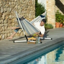 LA SIESTA Doppel-Hängematte 'Brisa', Sea Salt -Gartengeschäft 3940200305 Doppel Haengematte Brisa Sea Salt wetterbestaendig 1 86040