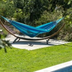 LA SIESTA Hängematte 'Modesta', Lagoon -Gartengeschäft 3940200333 Doppel Haengematte Modesta Lagoon Bio Baumwolle 3 106098