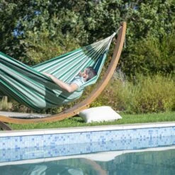 LA SIESTA Hängematte 'Modesta', Agave, Doppel - L 350 X B 160 Cm -Gartengeschäft 3940200338 Doppel Haengematte Modesta Agave Bio Baumwolle 4 106115