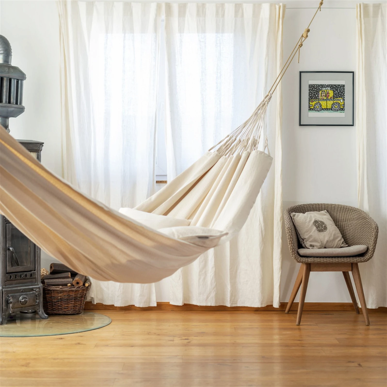 LA SIESTA Hängematte 'Modesta', Latte 2 LA SIESTA Hängematte 'Modesta', Latte – Bild 2