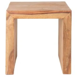 Yoga Tisch Cube Im Indischen Stil, Shishamholz, Natur, 50 X 35 X 35 Cm -Gartengeschäft 3980100046 YOGA Indien Tisch Cube klein 2 98056