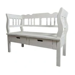 Sitzbank Jack, Antikweiß, 104,5 X 44 X 79,5 Cm
