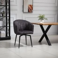 SEBA Drehstuhl 'Washington', Ebony/anthrazit, Ca. 82 X 60 X 60 Cm