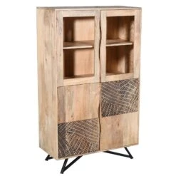 NEPTUN Highboard, Natur, Mango, Ca. 90 X 40 X 150 Cm -Gartengeschäft 3980100693 NEPTUN Highboard mango natur 4 119569