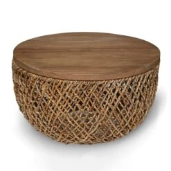 Couchtisch TOKIO Halfball, Natur, Ca. 80 X 80 X 35 Cm