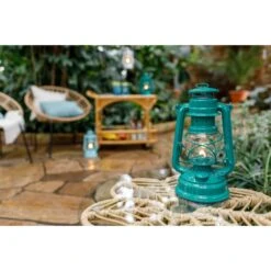 Feuerhand Sturmlaterne 'Baby Special 276', Teal Blue, 26,5 X 13,5 X 15 Cm -Gartengeschäft 3990100202 feuerhand sturmlaterne 1 1 121858