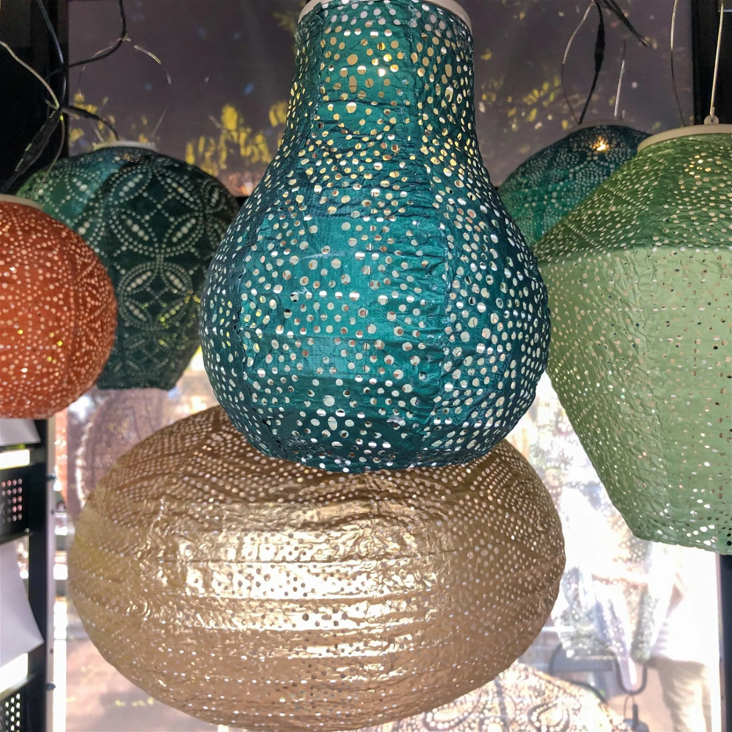 Solarlaterne 'Cylinder 18 Mandela', Petrol, Ø 18 X 33 Cm 4 Solarlaterne 'Cylinder 18 Mandela', Petrol, Ø 18 X 33 Cm – Bild 4