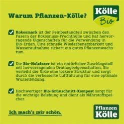 Kölle Bio Pflanzerde Torffrei, 2400l, 60 Sack á 40l, Palettenware -Gartengeschäft torffreie erden usps erklaerung 76525 1